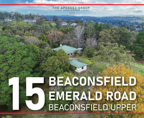 Rural / Farming commercial property sold at 15 Beaconsfield Emerald Rd Beaconsfield Upper VIC 3808
