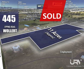 Rural / Farming commercial property for sale at 445 EPPING ROAD Wollert VIC 3750