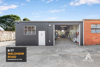 Factory, Warehouse & Industrial commercial property for sale at 8/17 Waldheim Road Bayswater VIC 3153