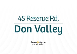 Rural / Farming commercial property for sale at 45 Reserve road Don Valley VIC 3139