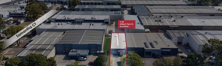 Factory, Warehouse & Industrial commercial property for lease at 1/46 Gilbert Park Drive Knoxfield VIC 3180