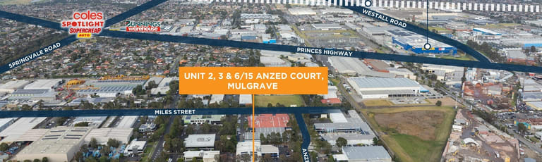 Factory, Warehouse & Industrial commercial property for lease at 2,3 & 6/15 Anzed Court Mulgrave VIC 3170