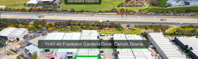 Factory, Warehouse & Industrial commercial property for sale at Unit 11/47-49 Frankston Garden Drive Carrum Downs VIC 3201