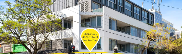 Shop & Retail commercial property for sale at Shop 1 & 2/ 48 Yeo Street Neutral Bay NSW 2089