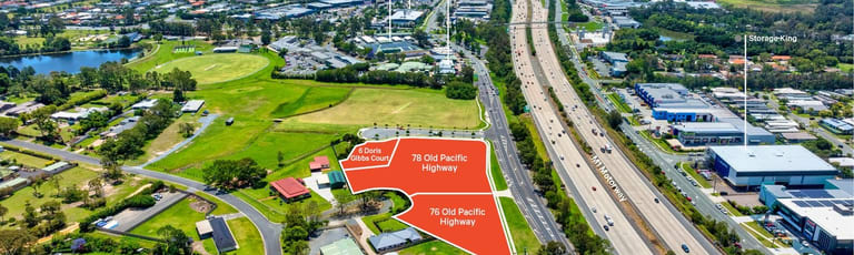 Development / Land commercial property for sale at 76 & 78 Old Pacific Highway Oxenford QLD 4210