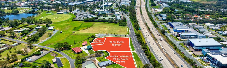 Development / Land commercial property for sale at 76 & 78 Old Pacific Highway Oxenford QLD 4210