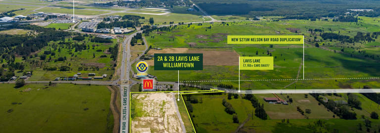 Development / Land commercial property for sale at 2A & 2B Lavis Lane Williamtown NSW 2318