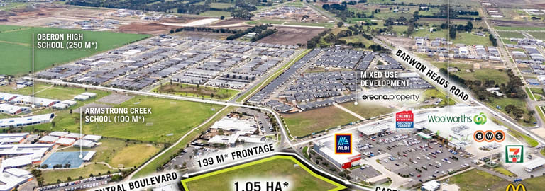 Development / Land commercial property for sale at 45-67 Central Boulevard Armstrong Creek VIC 3217