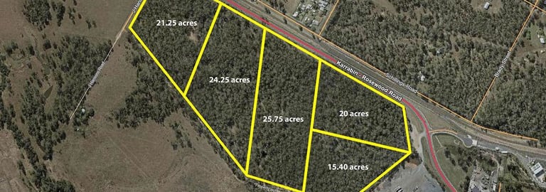 Development / Land commercial property for sale at Lots 340, 343, 335, 336, 337 Karrabin Rosewood Road Karrabin QLD 4306