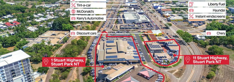 Shop & Retail commercial property for sale at 1 & 11 Stuart Highway Stuart Park NT 0820