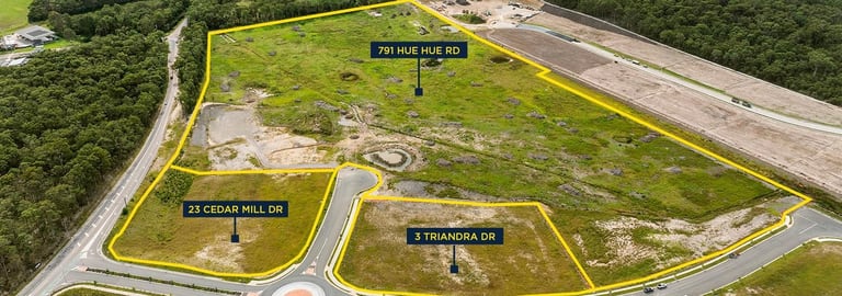Factory, Warehouse & Industrial commercial property for sale at 23 Cedar Mill Dr, 3 Triandra Dr & 791 Hue Hue Rd Jilliby NSW 2259