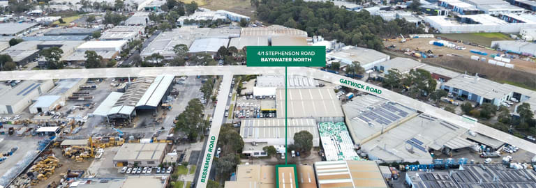 Factory, Warehouse & Industrial commercial property for sale at 4/1 Stephenson Road Bayswater North VIC 3153