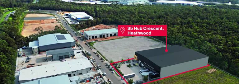 Factory, Warehouse & Industrial commercial property for sale at 35 Hub Crescent Heathwood QLD 4110