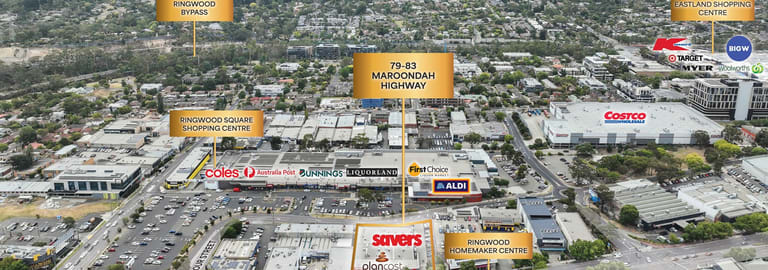 Showrooms / Bulky Goods commercial property for sale at 79-83 Maroondah Highway Ringwood VIC 3134