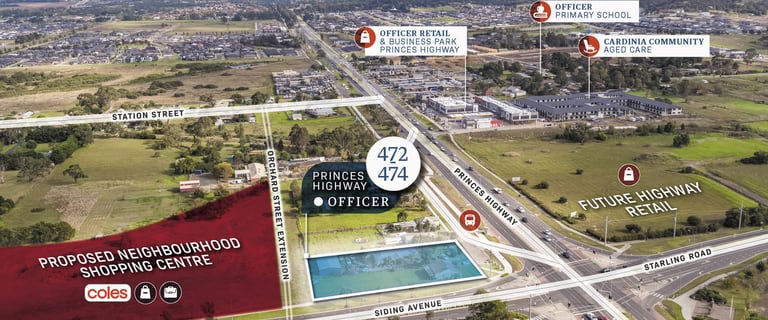 Development / Land commercial property for sale at 472-474 Princes Highway Officer VIC 3809