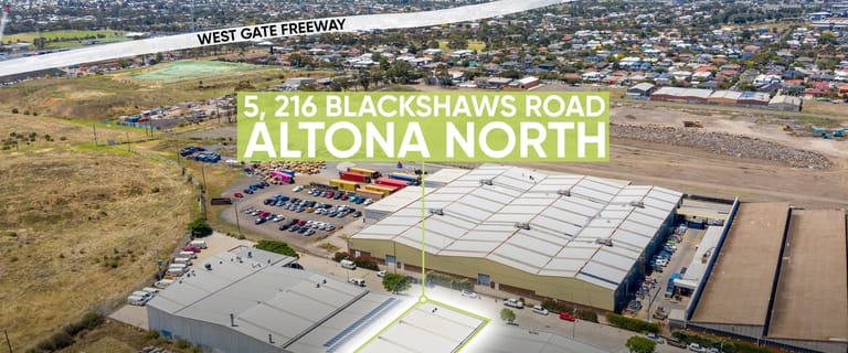Factory, Warehouse & Industrial commercial property for sale at 5/216 Blackshaws Road Altona North VIC 3025 Factory, Warehouse & Industrial commercial property for sale at 5/216 Blackshaws Road Altona North VIC 3025
