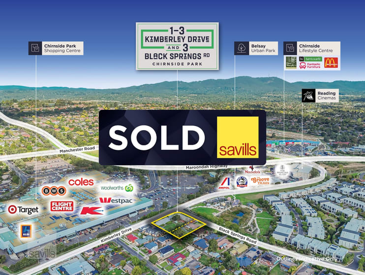 Click to view all images 1-3 Kimberley Drive & 3 Black Springs Road Chirnside Park VIC 3116 - Image 1