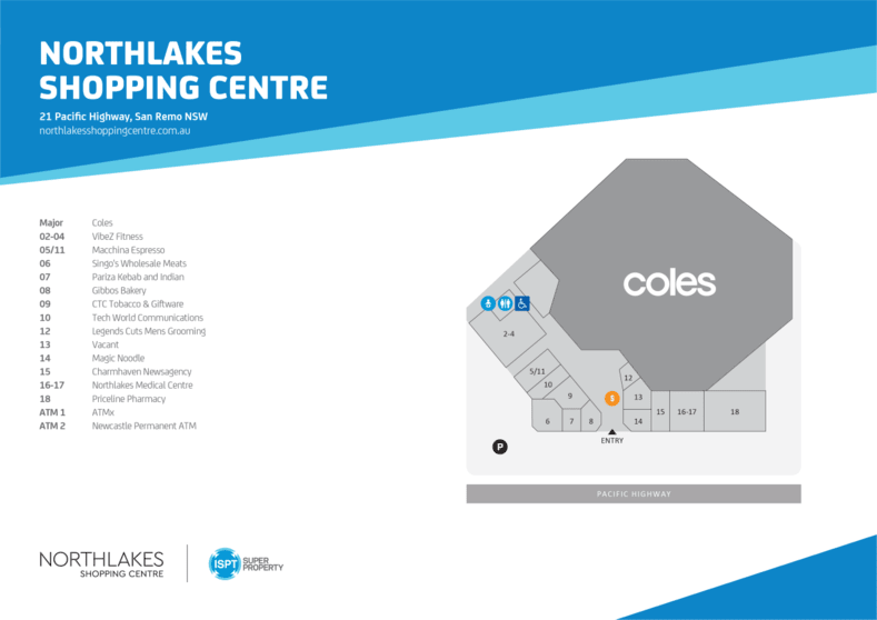Shop & Retail commercial property for lease at NORTHLAKES SC 17-21 Pacific Highway San Remo NSW 2262 Shop & Retail commercial property for lease at NORTHLAKES SC 17-21 Pacific Highway San Remo NSW 2262
