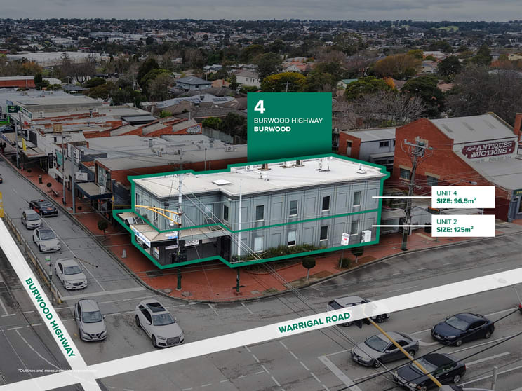 Shop & Retail commercial property for lease at 2&4/4 Burwood Highway Burwood VIC 3125