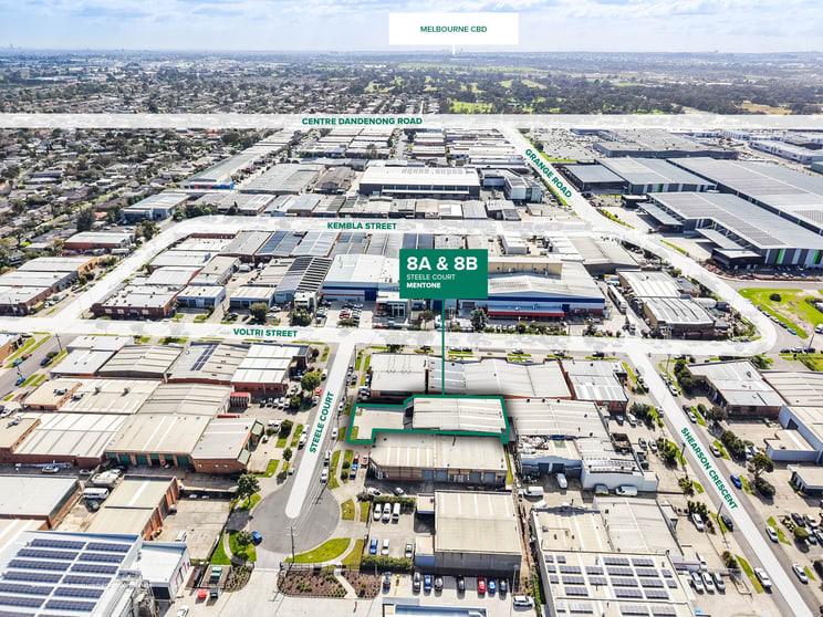 Factory, Warehouse & Industrial commercial property for lease at 8A & 8B Steele Court Mentone VIC 3194