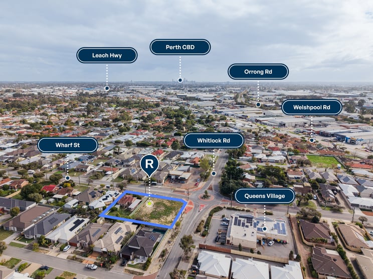 Development / Land commercial property for sale at 327 & 329 Wharf Street Queens Park WA 6107