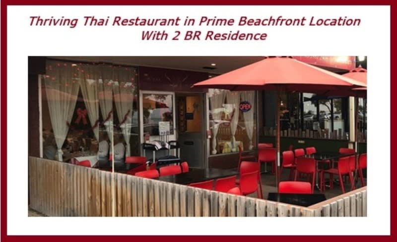 Thriving Restaurant - Beachfront with 2 BR Residence - Heavily Reduced Thriving Restaurant - Beachfront with 2 BR Residence - Heavily Reduced