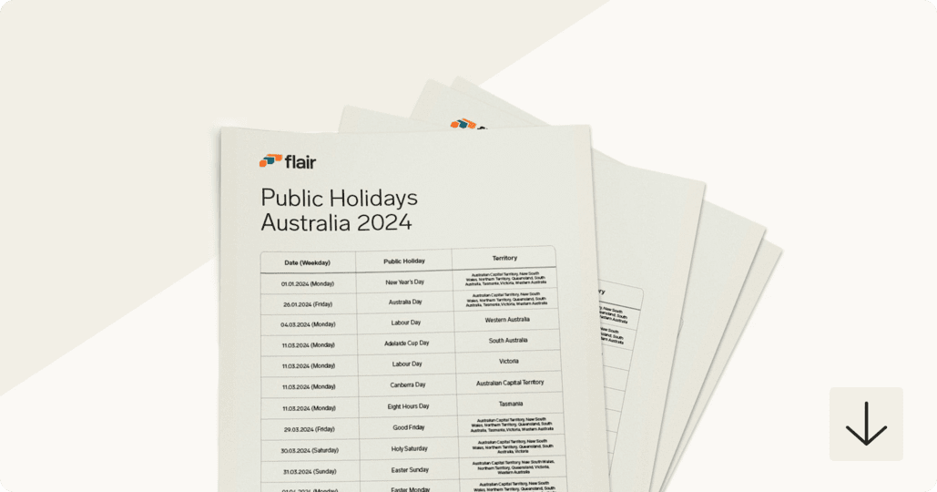 Public holidays Australia 2024