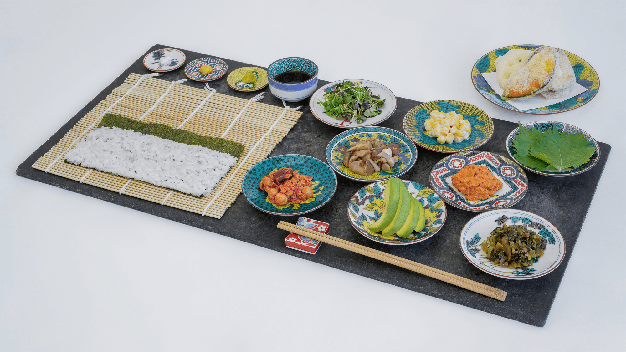 "Vegetarian Plate With Tempura" is also available for vegetarians and those who are not fond of seafood