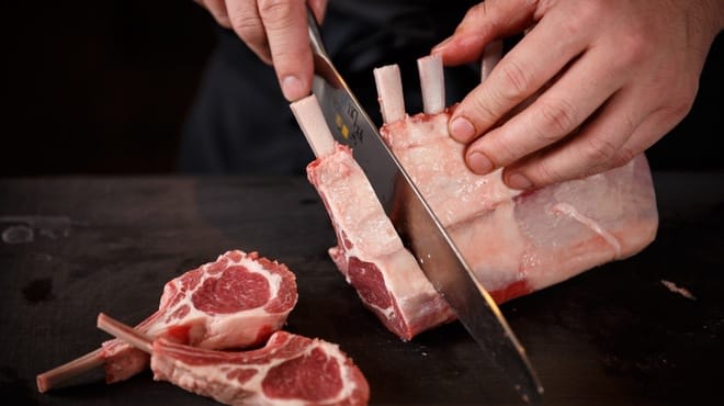 Ranch-Direct and Fresh Lamb Butchered at the Restaurant