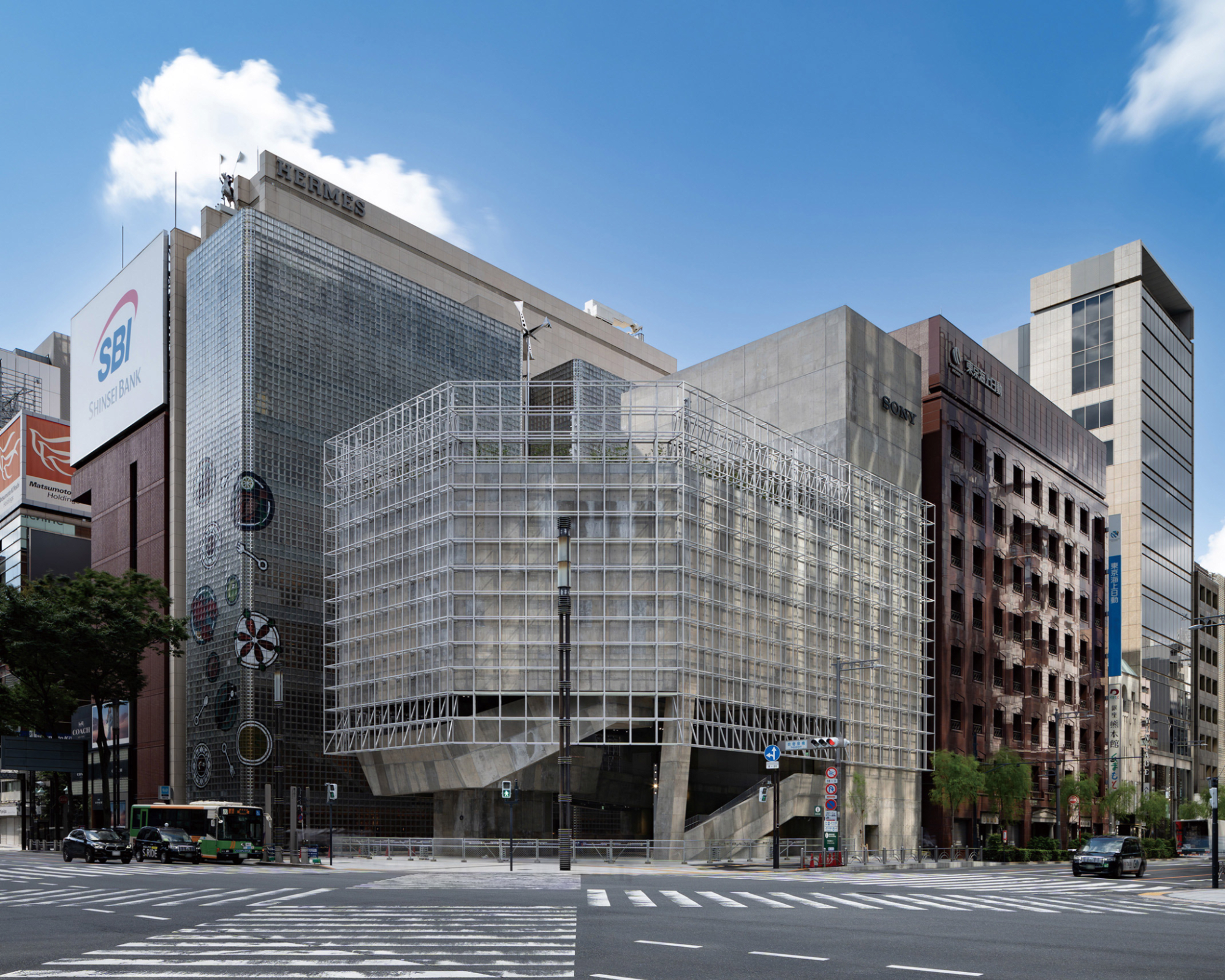 Ginza Sony Park is the New Trademark of Ginza Completed in January 2025