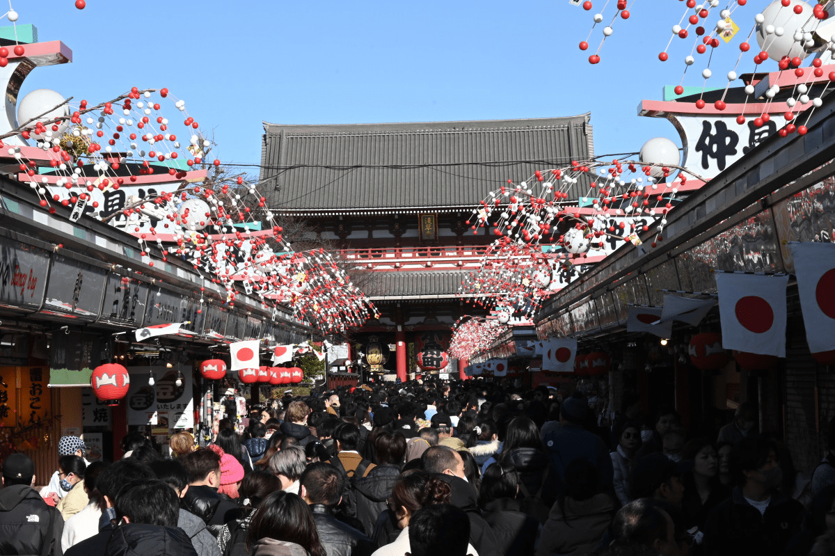 Hatsumode at Sensoji Temple