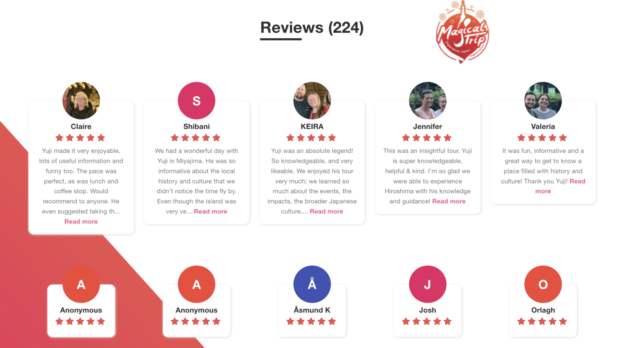 Because You Can Check Individual Tour Guide Ratings and Voices of Participants in Advance