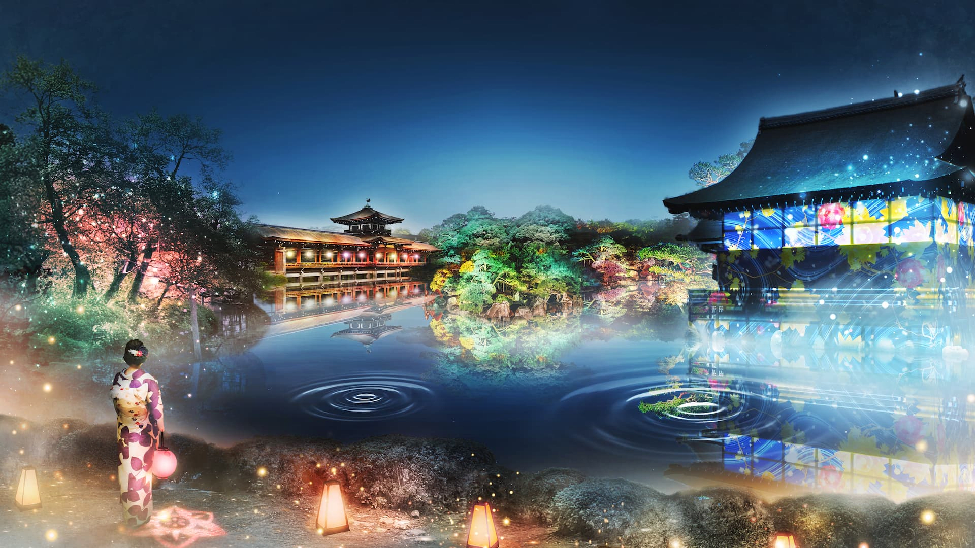 NAKED's Garden of Japanese Lights at Heian Jingu Shrine