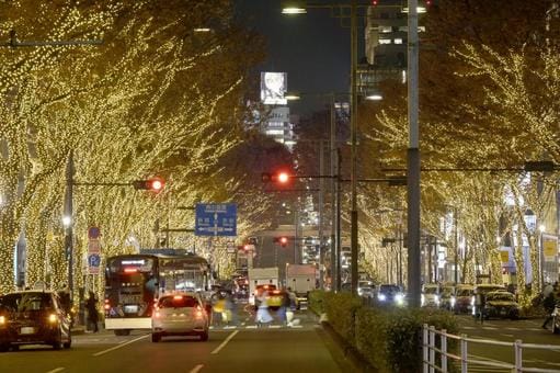 Omotesando at night