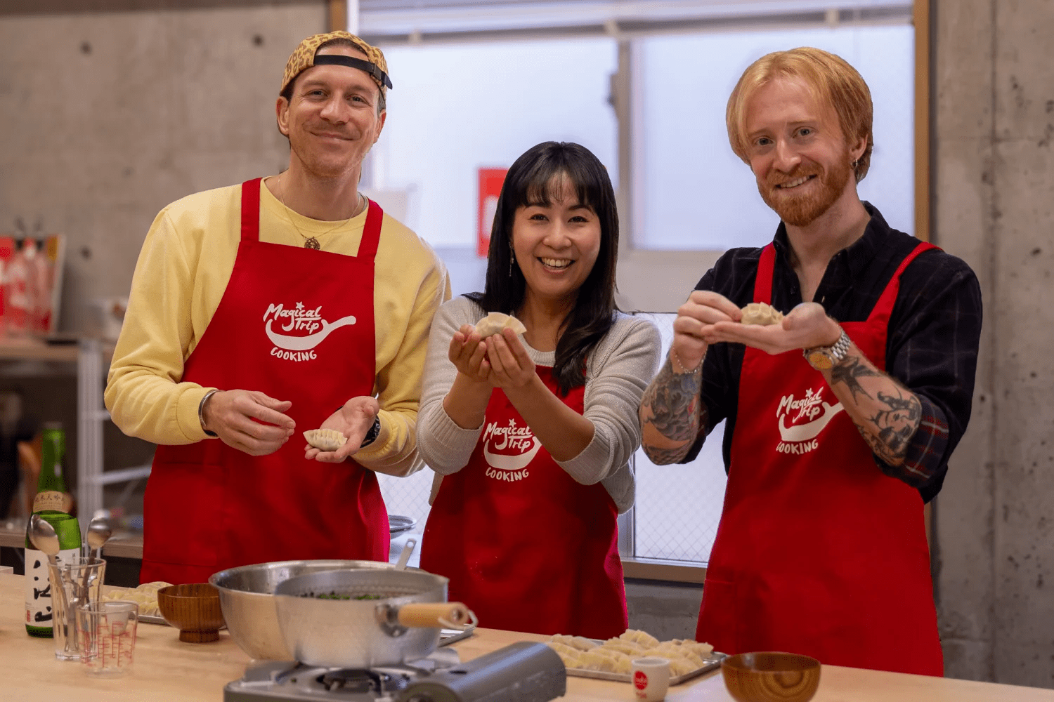 Osaka Cooking Class & Sake Tasting with Local Supermarket Visit