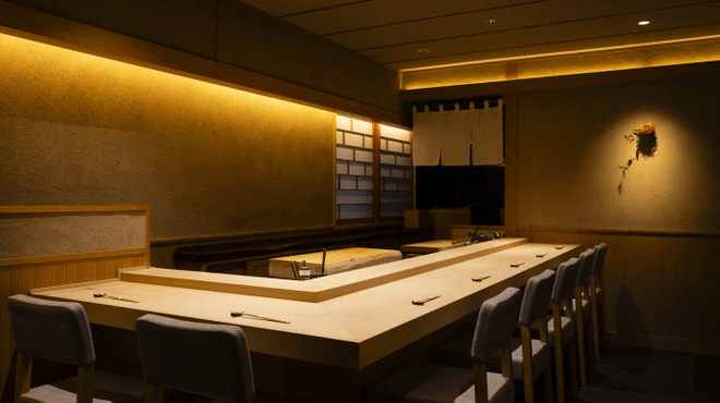 Refined Interior Atmosphere That Allows You to Concentrate Everything on Your Sense of Taste