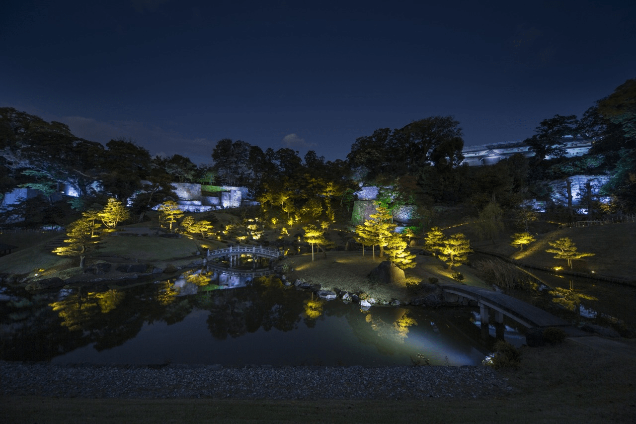Rich nature and gentle light that colors Gyokusen'inmaru Garden
