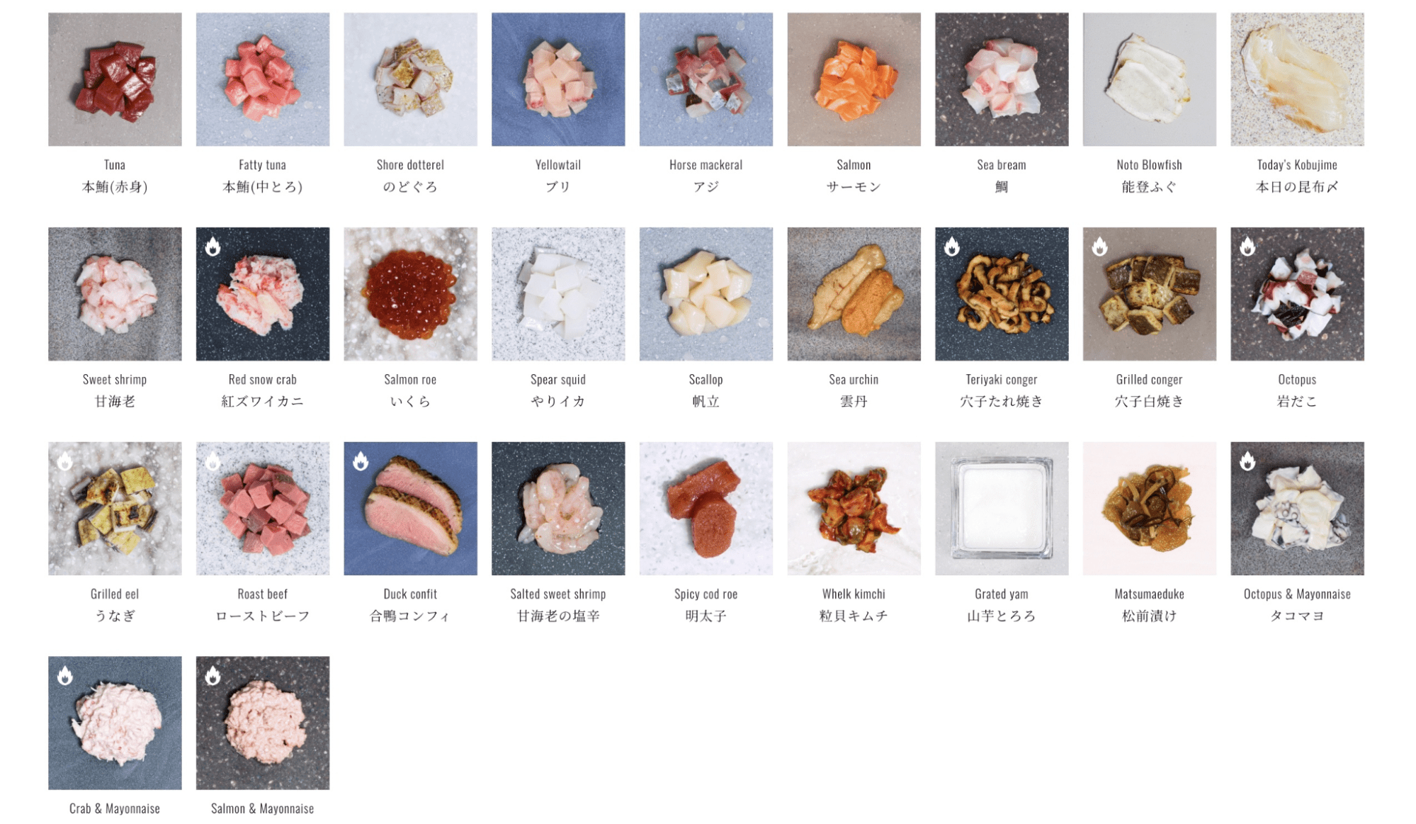 Unique Style Where You Can Choose and Top with Countless Sushi Toppings Yourself