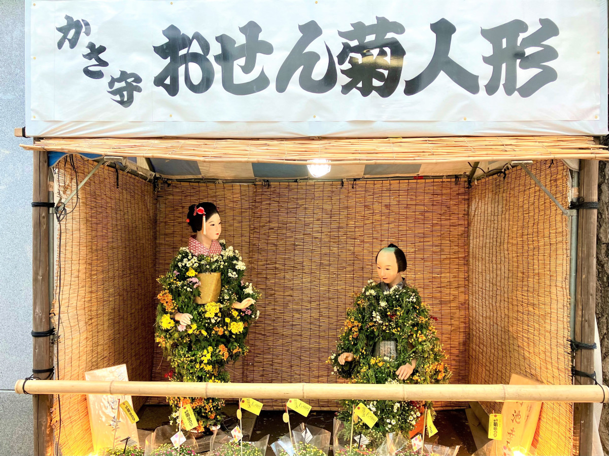 The popular simultaneously held event "Yanaka Chrysanthemum Festival"