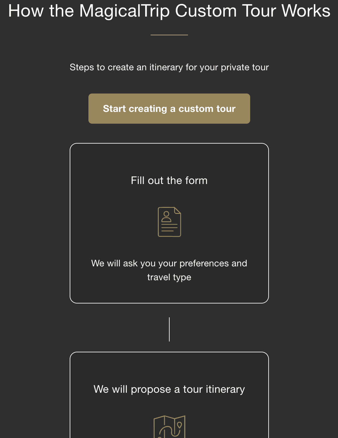 You Can Receive Counseling and Create an Itinerary Together
