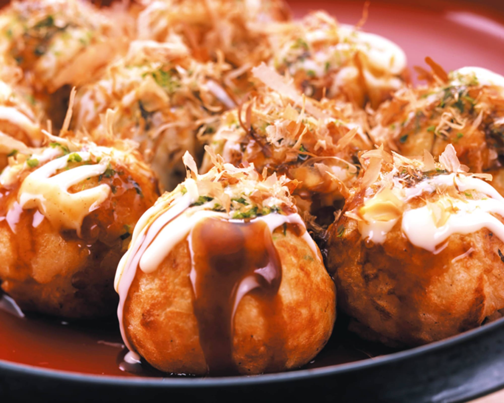 Takoyaki with Giant Octopus Pieces