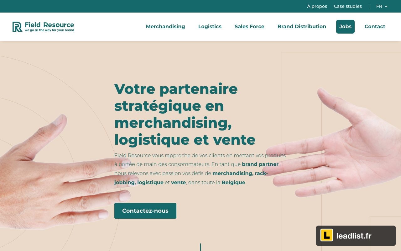 Page d'accueil du site de Field Resource