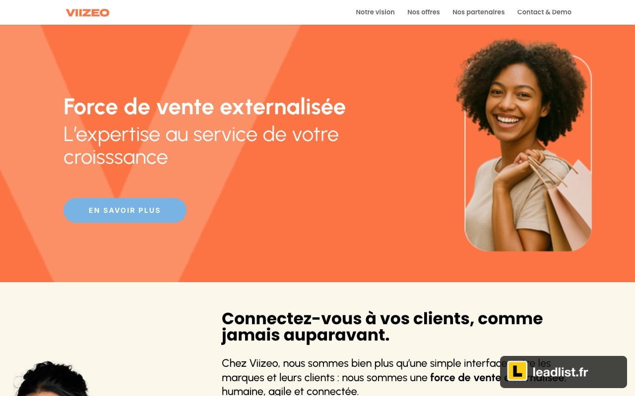 Page d'accueil du site de Viizeo