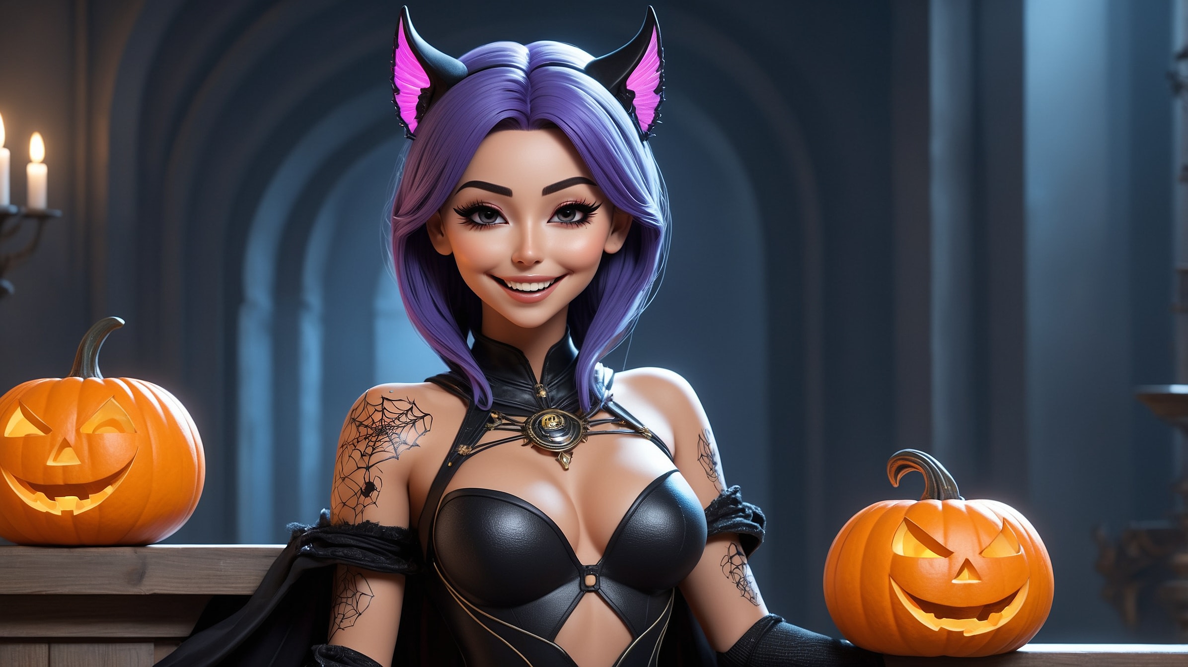 Leonardo AI | Athena Character Reference | Happy Halloween!
