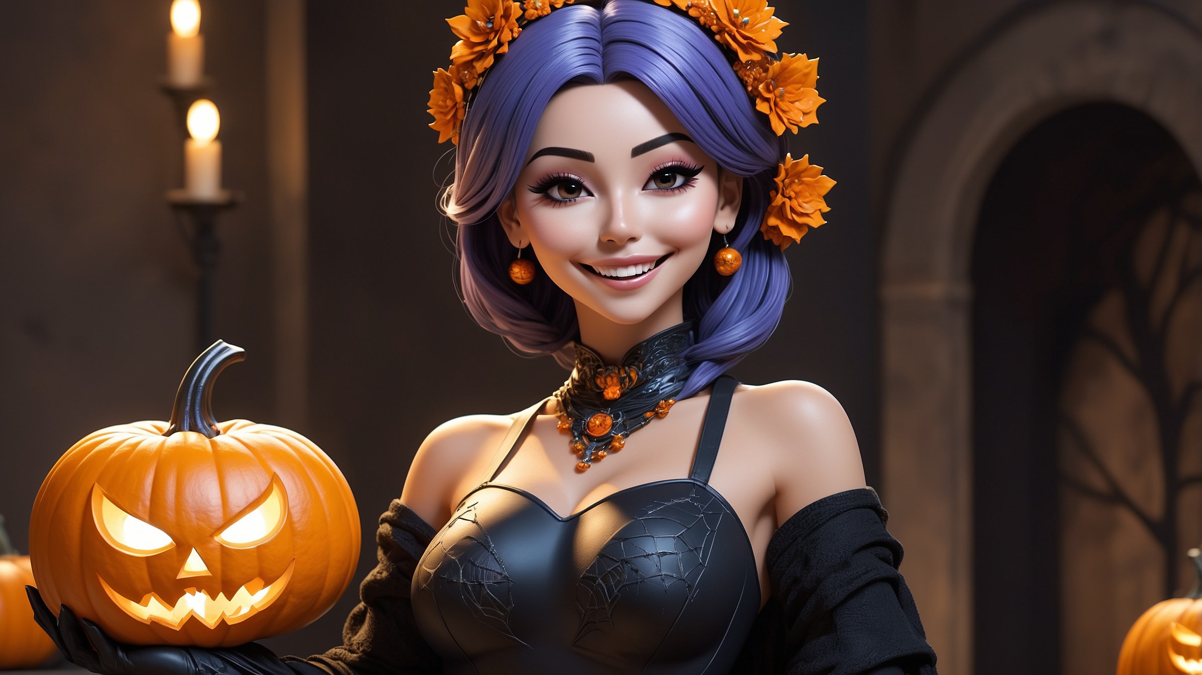 Leonardo AI | Athena Character Reference | Happy Halloween!