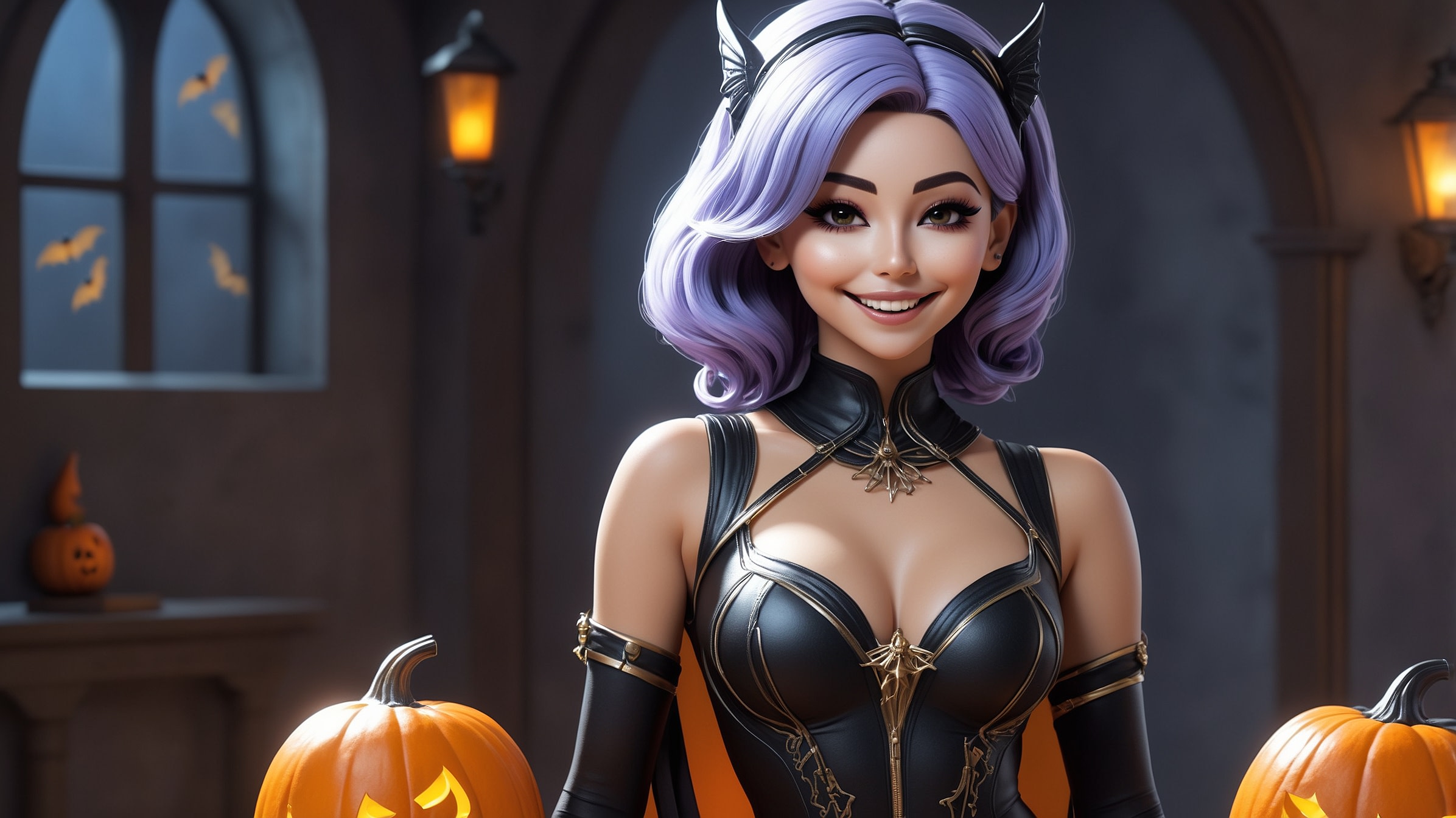Leonardo AI | Athena Character Reference | Happy Halloween!