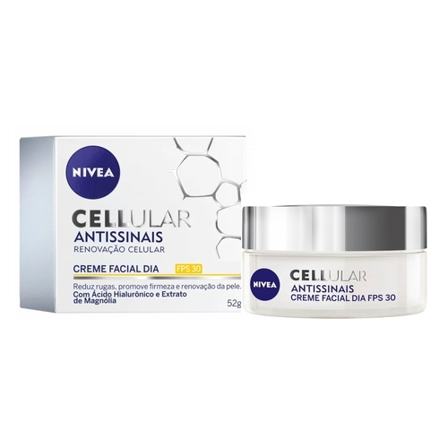 NIVEA CELULAR FILLER ANTISSINAIS CREME FACIAL DIA FPS 30 52G Royalle Cosméticos NIVEA CELULAR FILLER ANTISSINAIS CREME FACIAL DIA FPS 30 52G Royalle Cosméticos