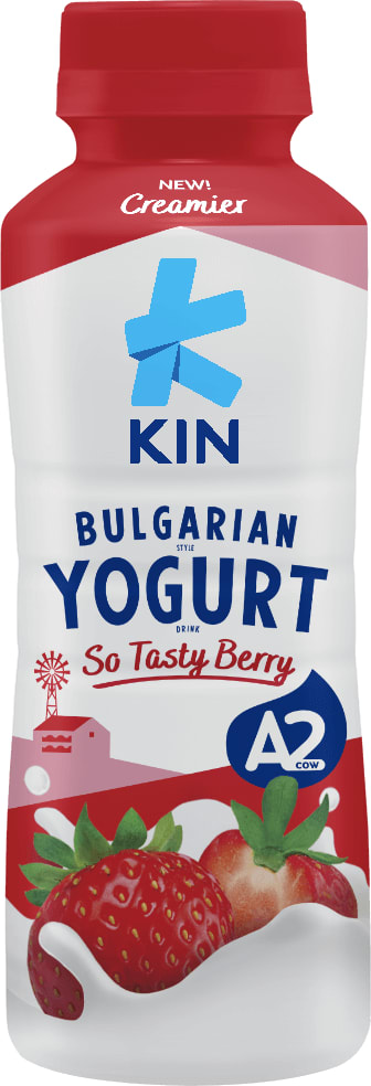 KIN BULGARIAN YOGURT DRINK MIXED BERRIES 200ML