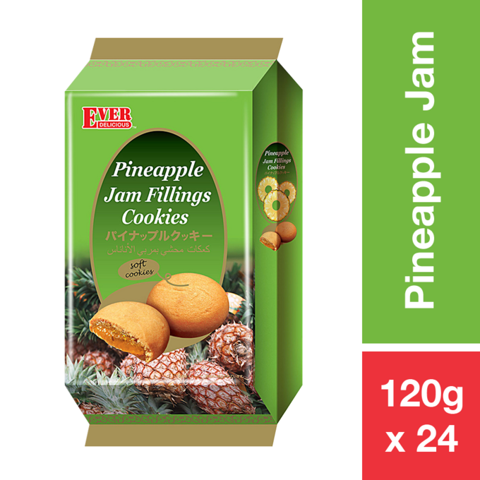 ED PINEAPPLE JAM FILLING COOKIES 120G