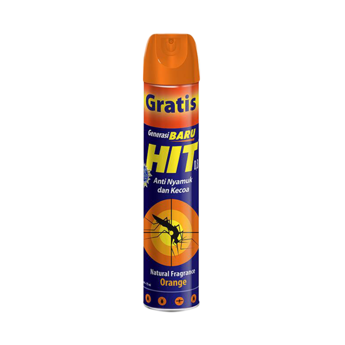 HIT MOSQUITO SPRAY 600ML ORANGE